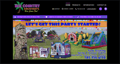 Desktop Screenshot of bigcountryamusements.com